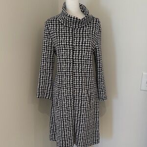 Tyler Boe Black & White Houndstooth Dress